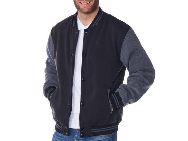 Alpine Swiss Tyler Mens Varsity Baseball Jacket Casual Letterman Bomber Jacket