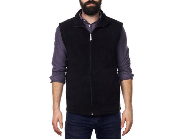 Alpine Swiss Mens Full Zip Up Fleece Vest Lightweight Warm Sleeveless Jacket