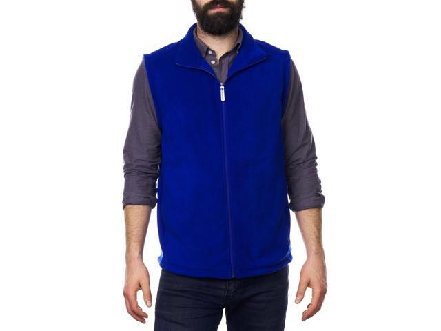 Alpine Swiss Mens Full Zip Up Fleece Vest Lightweight Warm Sleeveless Jacket