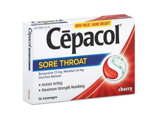 Cepacol 71016 Maximum Strength Numbing Lozenge, Cherry, 16/Box - Newegg.com