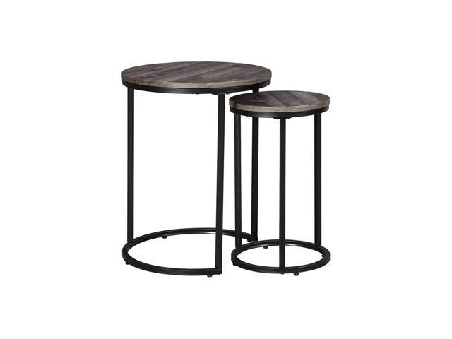 Ashley Signature Design A4000231 Briarsboro Accent Table (Set of 2) - Black/Gray