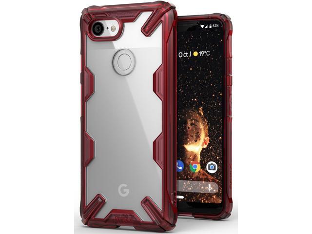 Google Pixel 3 XL Case Ringke [Fusion-X] Ergonomic Transparent PC Back TPU Bumper [Military Drop Testsed Defense] Protective Cover for Google