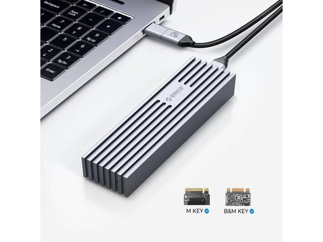ORICO M.2 NVMe SSD Enclosure, USB 3.1 Gen 2 (10 Gbps) to NVMe PCI-E M.2 SSD  Case Support UASP for NVMe SSD Size 2230/2242/2260/2280(up to 4TB) (M.2