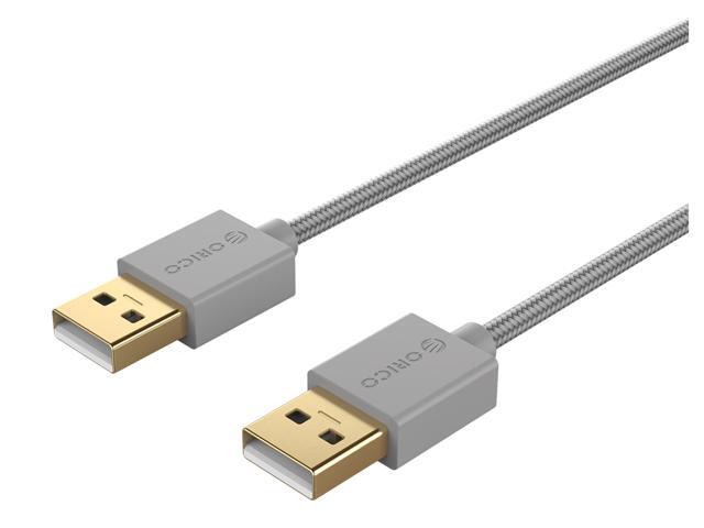 ORICO USB20 to USB 20 Male to Male Extension Cable - Black with Gold Plated Connectors 164ft-66ft 05m to 2m