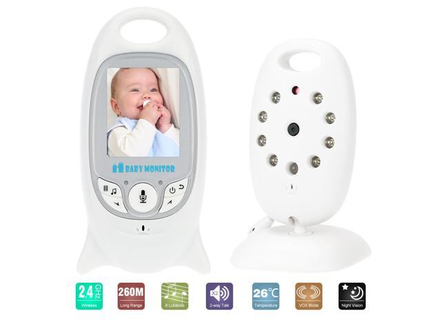 VB601 Baby Monitor 20in LCD 24GHz Wireless with 8IR LED Two-way Talk 8 Lullabies Temperature Monitor VOX Mode