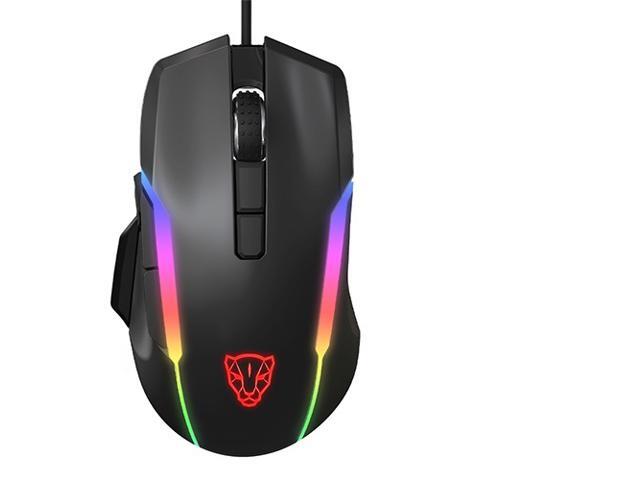 12000 DPI Ergonomic Wired Gaming Mouse Optical Sensor 8 Buttons RGB Backlit
