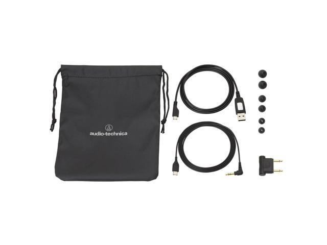 Audio-Technica ATH-ANC40BT QuietPoint Active Noise-Cancelling Wireless In-Ear Headphones