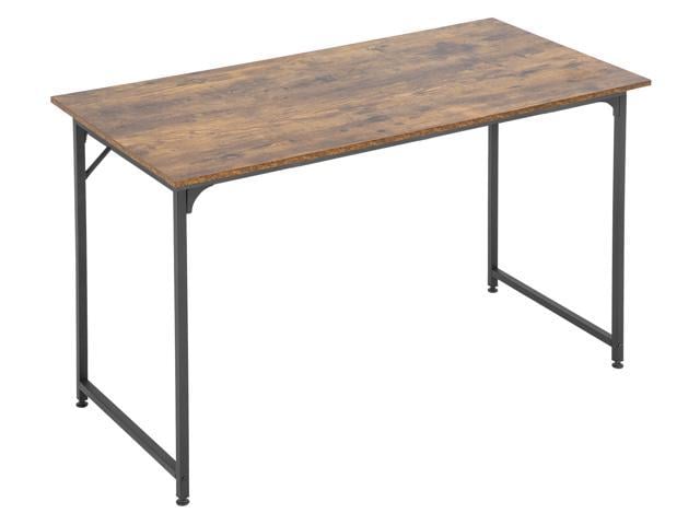 Computer Desk Home Office Desk Gaming Desk Corner Writing Black Large 47.2"W x 23.6"D Student Art Modren Simple Style PC Wood and Metal Desk.