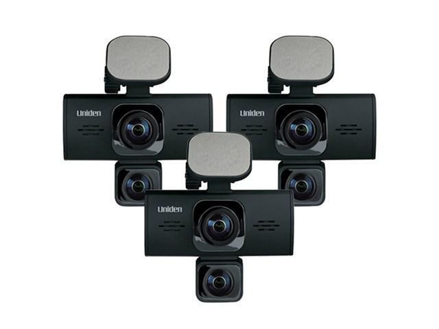 Uniden DC360 Unboxed 3-Pack iWitness DC360 Front and Rear Camera Dash Cam - Matte Black