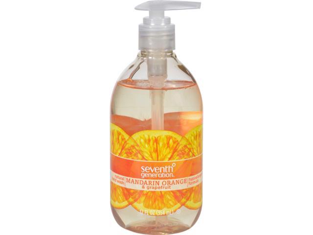 Seventh Generation Hand Wash - Natural - Orange Grpfr - 12 fl oz - 1 Case Liquid Hand Soap