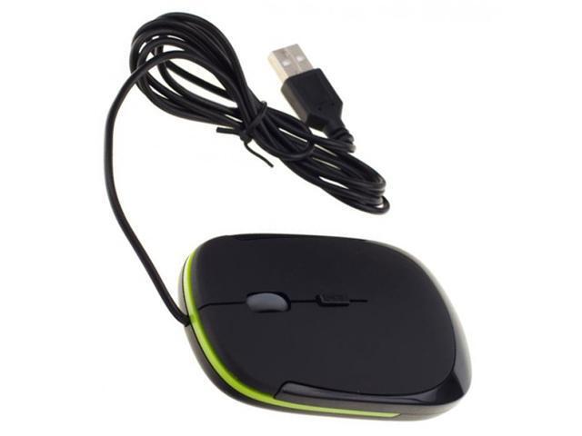 NEON 3D Optical Mouse Dual Button with Scrool Wheel 1000 dpi Ergonomic Design Black Green Model NEO-MX382-MSE