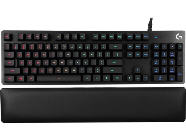 Logitech G513 RGB Backlit Mechanical Gaming Keyboard with GX Blue Clicky Key Switches Carbon