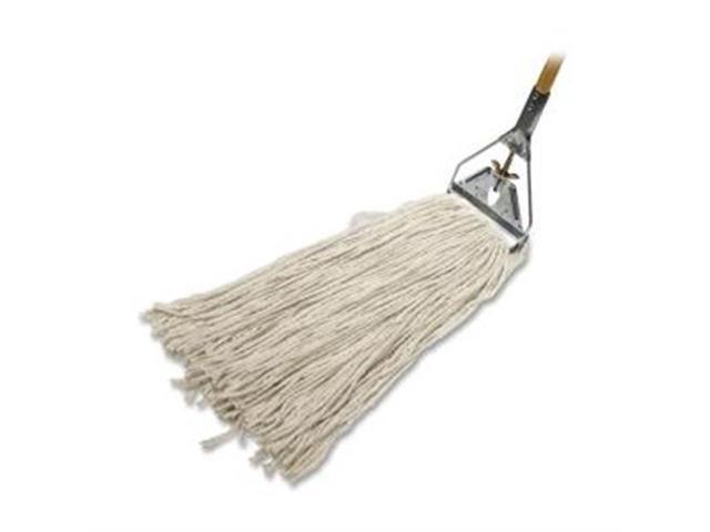 Genuine Joe Wood Handle Complete Wet Mop - 60' x 094' Cotton Head Wood Handle - Lightweight - 1 Each GJO54201