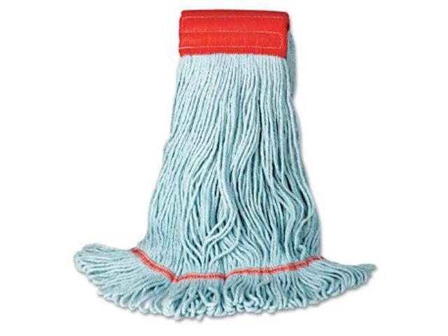 Boardwalk EchoMop with Looped-End Wet Head Synthetic/Cotton Large Blue 1400LEA