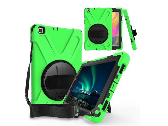 Galaxy Tab A 80 T290 Case Heavy Duty Rugged Shield Case Shockproof Drop Protection Kickstand Handstrap Shoulderstrap For Samsung Galaxy Tab A