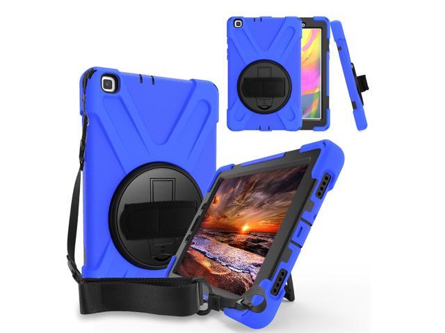 Galaxy Tab A 80 T290 Case Heavy Duty Rugged Shield Case Shockproof Drop Protection Kickstand Handstrap Shoulderstrap For Samsung Galaxy Tab A