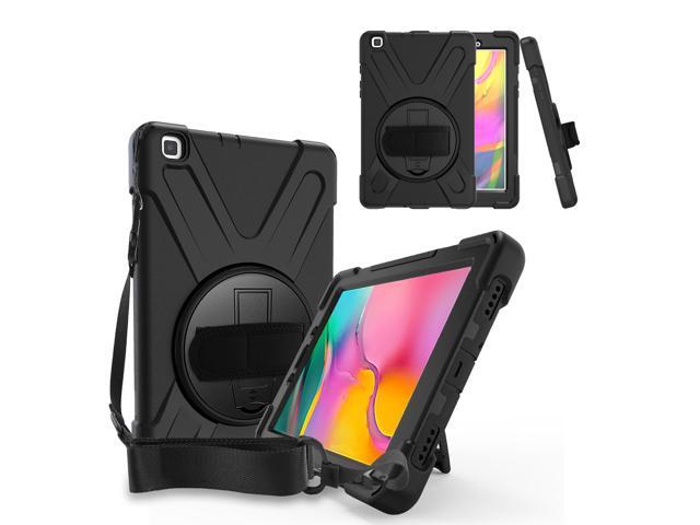 Galaxy Tab A 80 T290 Case Heavy Duty Rugged Shield Case Shockproof Drop Protection Kickstand Handstrap Shoulderstrap For Samsung Galaxy Tab A