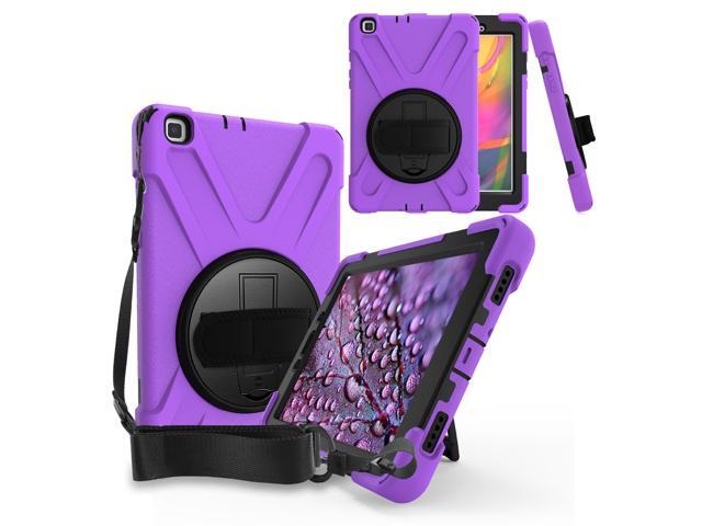 Galaxy Tab A 80 T290 Case Heavy Duty Rugged Shield Case Shockproof Drop Protection Kickstand Handstrap Shoulderstrap For Samsung Galaxy Tab A