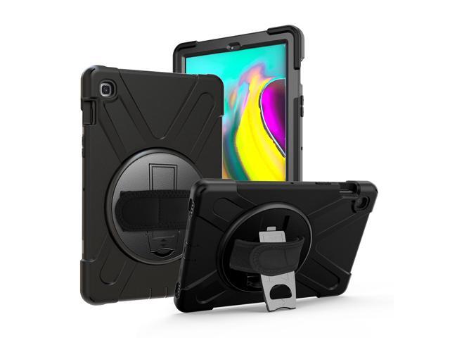 Galaxy Tab A 101 Case Fits 2019 T510/T515 Shockproof Heavy Duty Shield Case Kickstand Shoulder Strap Sling Hand/Palm Strap For Samsung Galaxy