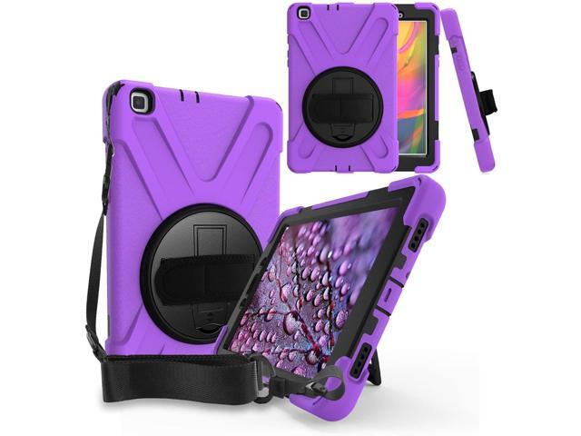 Galaxy Tab A 80 Case Fits T290 2019 Shockproof Heavy Duty Case Tempered Glass Screen Protector Kickstand Shoulderstrap Sling For Samsung