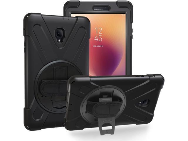 Galaxy Tab A 80 Case Fits T380 2017 Shockproof Heavy Duty Tempered Glass Screen Protector KIckstand Shoulderstrap Sling For Samsung Galaxy