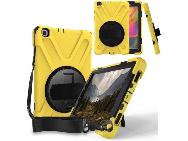 Galaxy Tab A 80 Case Fits T290 2019 Shockproof Heavy Duty Case Tempered Glass Screen Protector Kickstand Shoulderstrap Sling For Samsung