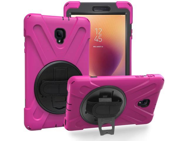 Galaxy Tab A 80 Case Fits T380 2017 Shockproof Heavy Duty Tempered Glass Screen Protector KIckstand Shoulderstrap Sling For Samsung Galaxy
