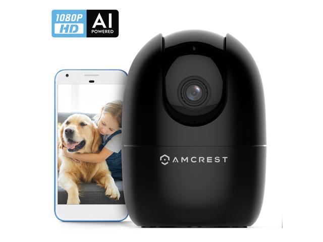 Amcrest 1080P Smart Home WiFi Camera Baby Monitor AI Human Detection Motion-Tracking Indoor Pet Dog Nanny Cam w/ 2-Way Audio Phone App