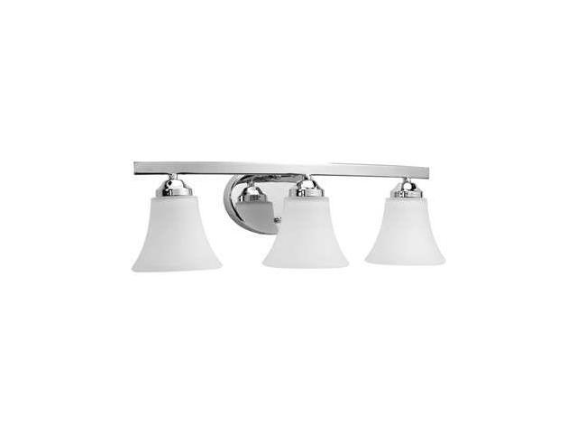 Progress Lighting Adorn 3-Light Bath Bracket Etched Glass in Chrome - P2010-15
