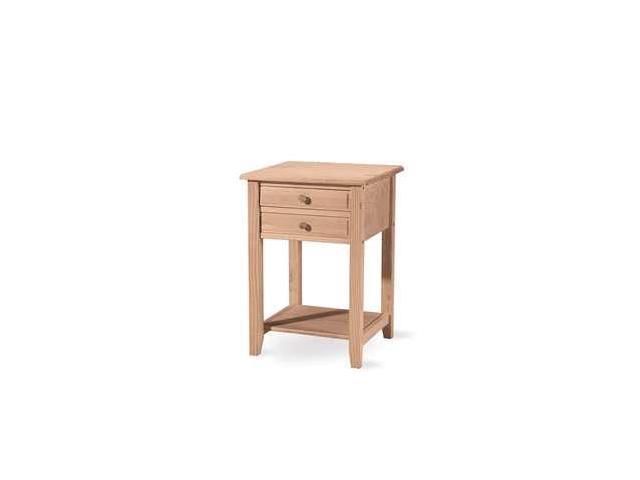 International Concepts OT-92 Lamp Table with 2 Drawers