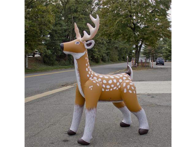 Jet Creations Inflatable Standing Deer Reindeer Inflatable Air Plush Stuffed Animal great for toy gift party decorations 74 inch H AN-DEER