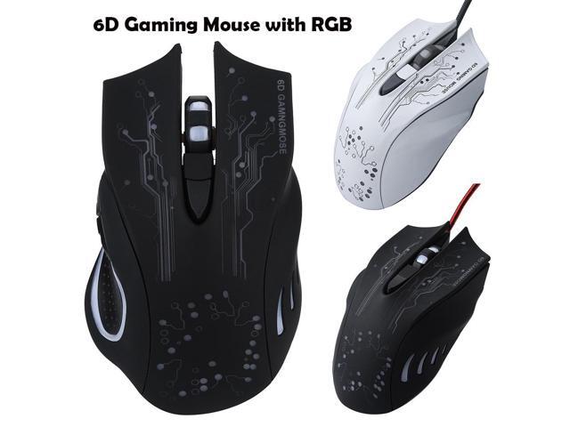 USB Wired Optical Gaming Mouse LED Backlight 5500dpi 6 Buttons for PC Computer Laptop O5
