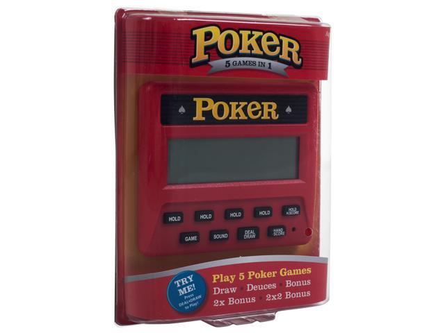 RecZone Electronic Handheld 5-in-1 Poker Game