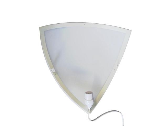 'Heater Shield' Beacon Series Triangle Corner Light Plug-In 17' Cord White by Home Concept