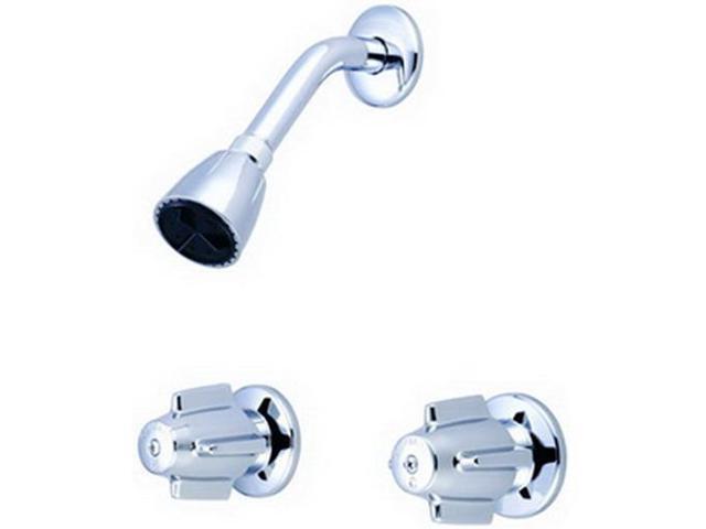 Central Brass 0926 Cast Brass Two-Valve Bath/Shower Fitting 8'