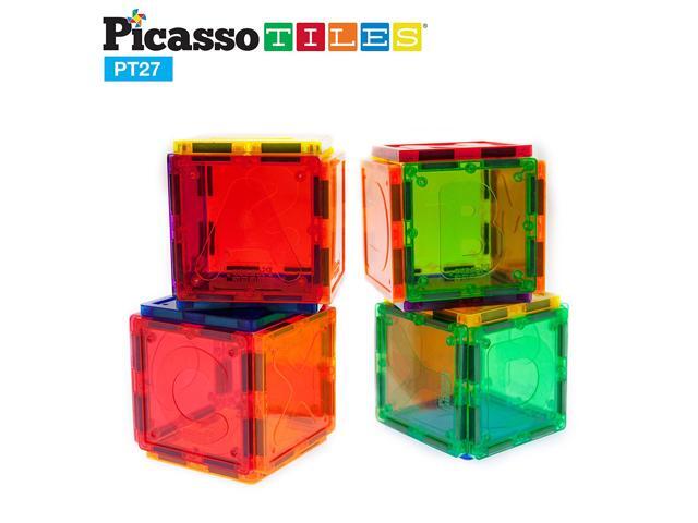 PicassoTiles Magnetic Building Blocks 27pc Alphabet Magnet Tiles Toy PT27