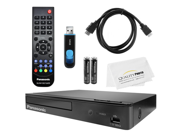 NeweggBusiness - Panasonic Blu Ray DVD Player DMP-BD84P-K + Remote