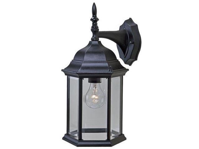 Acclaim Lighting 5181BK Craftsman 1 Light Outdoor Wall Sconce Matte Black / Clear Beveled Glass