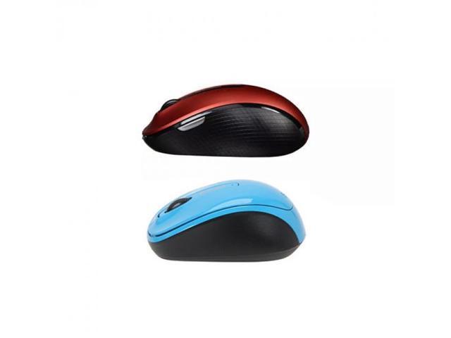 Microsoft Wireless Mobile Mouse 4000 + Microsoft 3500 Wireless Mobile Mouse- Cyan Blue - BlueTrack Enabled - Nano Transceiver - 4-way Scrolling - 4