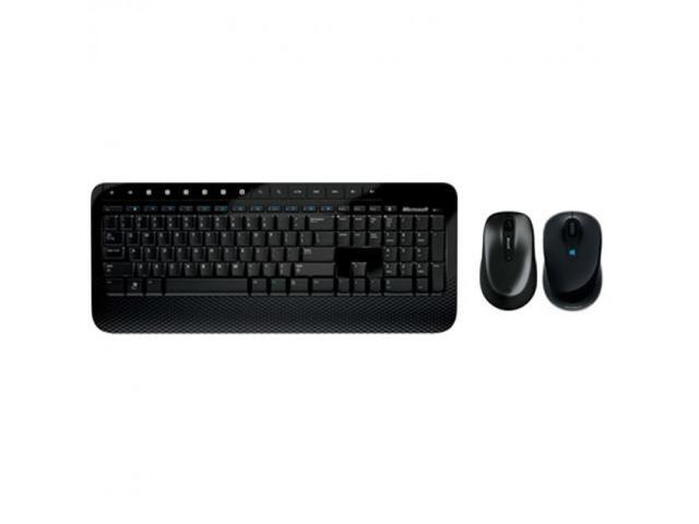 Microsoft Wireless Desktop 2000 Keyboard and Mouse + Microsoft Sculpt Mobile Mouse Black - USB Wireless Mouse & Keyboard - Radio Frequency