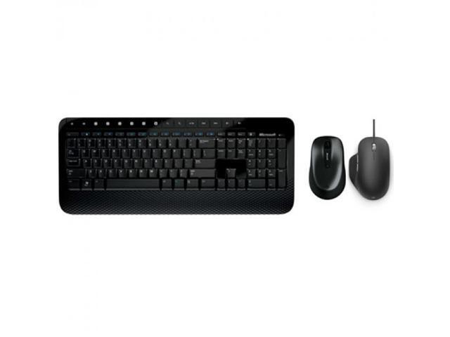 Microsoft Wireless Desktop 2000 Keyboard and Mouse + Microsoft Ergonomic Mouse Black - USB Wireless Mouse & Keyboard - USB 20 Connectivity for