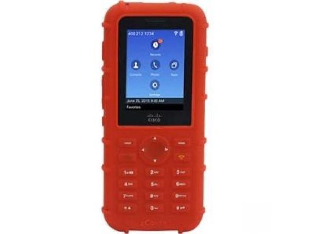 zCover Dock-in-Case Carrying Case (Holster) for IP Phone - Red - Metal Clip Silicone Clip - Clip