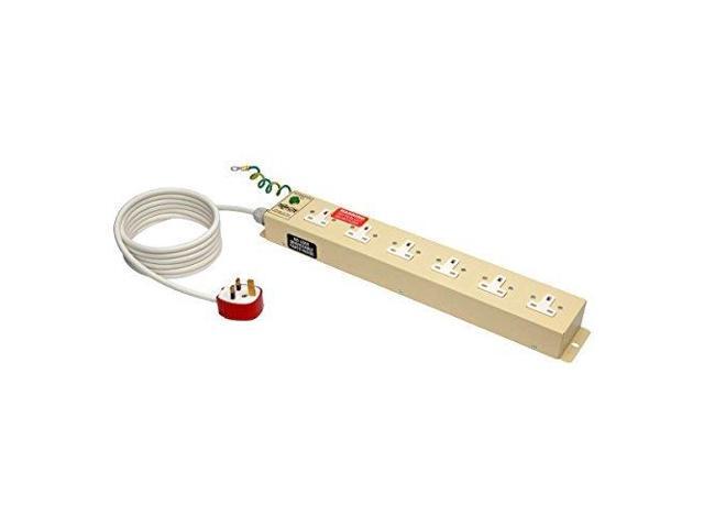 Tripp Lite PS610HGUK Uk Bs-1363 Medical-Grade Power Strip With 6 Uk Outlets 3M Cord - Power Distribution Strip - Ac - Input: Type G - Output