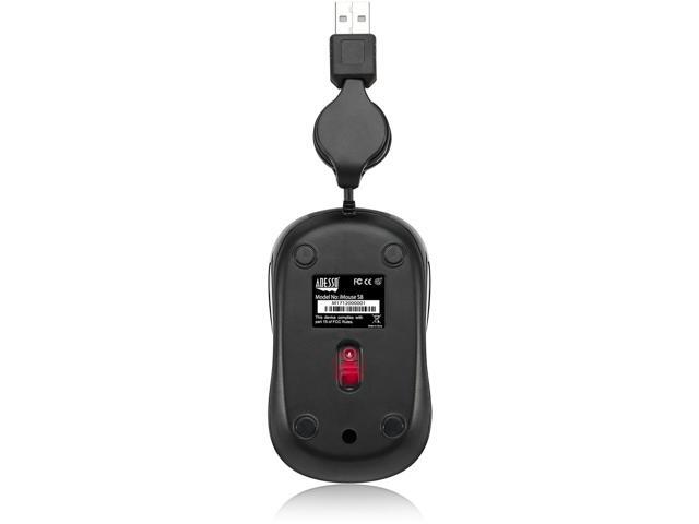 Adesso iMouse S8L - USB Illuminated Retractable Mini Mouse