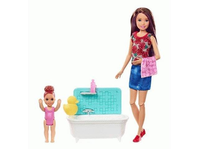 barbie babysitter pushchair doll set