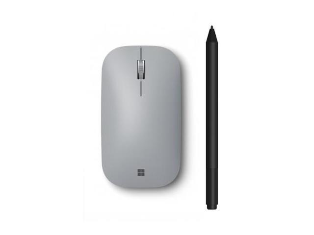Surface Mobile Mouse Platinum + Surface Pen Charcoal - Wireless - Bluetooth Connectivity - Light & Portable - 4096 Pressure Points for Pen