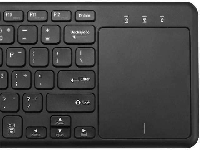 ADESSO WKB-4050UB ADESSO 24GHZ WIRELESS KEYBOARD WITH SCISSOR SWITCH KEYS LARGE BUILT-IN MULTI-