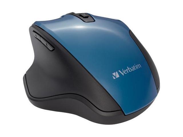 Verbatim Silent Ergonomic Wireless Blue LED Mouse Dark Teal 70244