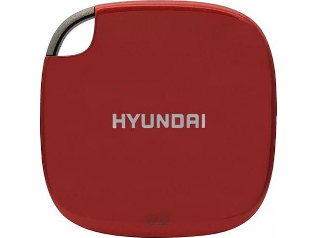 NeweggBusiness - Hyundai 2TB Ultra Portable Data Fast External SSD, - Dual Cable Included, Candy Red - HTESD2048R