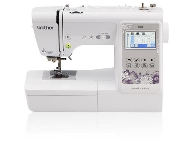 Brother SE1900 Sewing and Embroidery Machine, 138 Designs, 240 Built-in  Stitches, Computerized, 5 x 7 Hoop Area, 3.2 LCD Touchscreen Display, 8